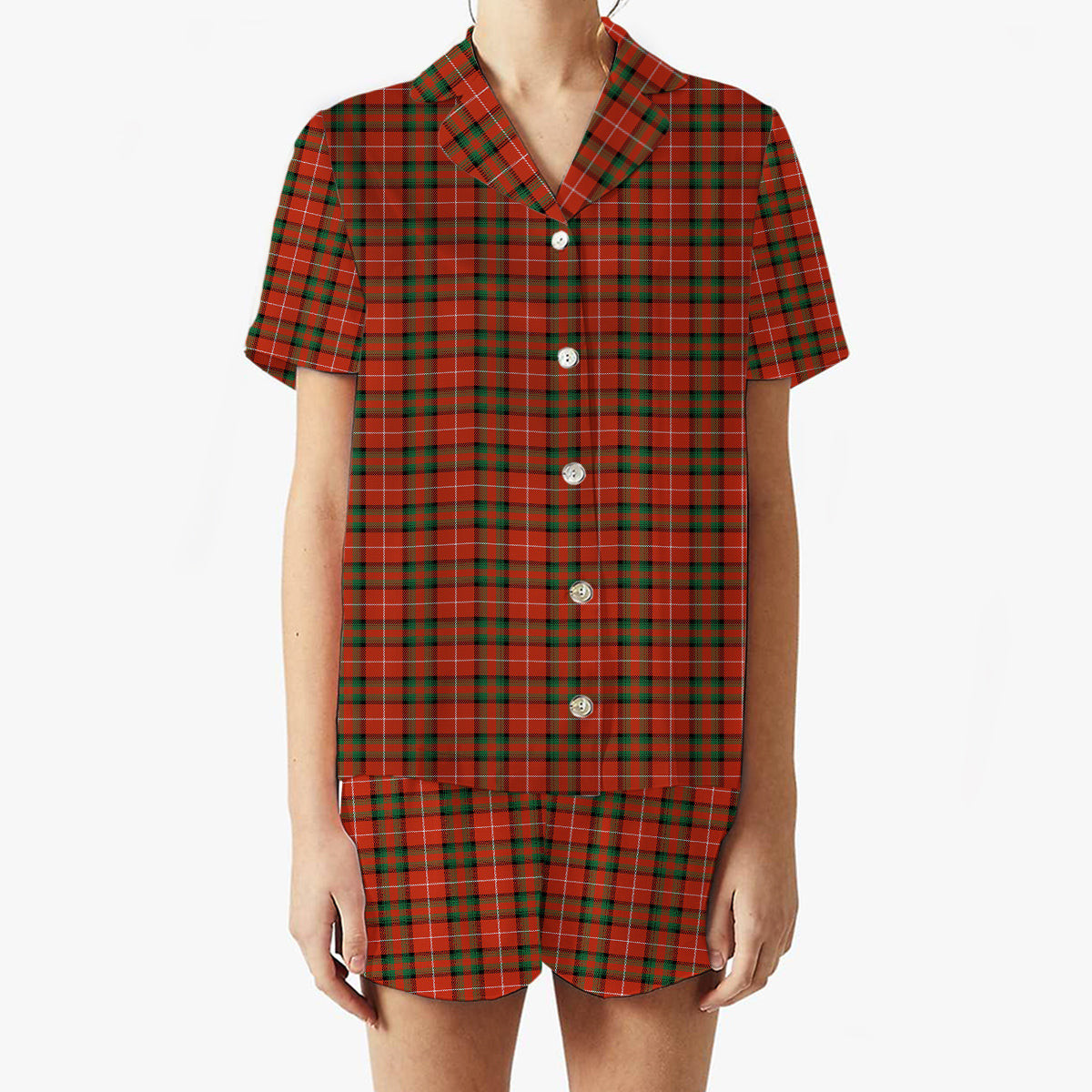 ScotsTee Shop Scottish Stuart Of Bute Ancient Women's Short Sleeve Short Set Tartan Pyjama Set
