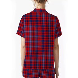 ScotsTee Shop Scottish Wishart Women's Short Sleeve Short Set Tartan Pyjama Set
