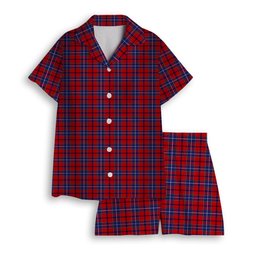 ScotsTee Shop Scottish Wishart Women's Short Sleeve Short Set Tartan Pyjama Set