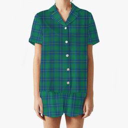 ScotsTee Shop Scottish Irvine Ancient Women's Short Sleeve Short Set Tartan Pyjama Set