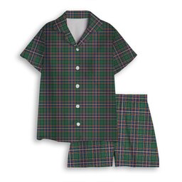 ScotsTee Shop Scottish MacFarlane Hunting Ancient Women's Short Sleeve Short Set Tartan Pyjama Set