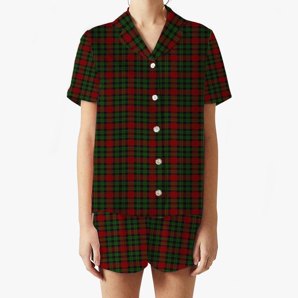 ScotsTee Shop Scottish Murdoch Dalgliesh Women's Short Sleeve Short Set Tartan Pyjama Set