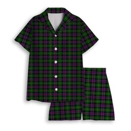 ScotsTee Shop Scottish Selkirk Original Women's Short Sleeve Short Set Tartan Pyjama Set