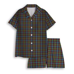 ScotsTee Shop Scottish Norvel Women's Short Sleeve Short Set Tartan Pyjama Set