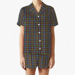 ScotsTee Shop Scottish Norvel Women's Short Sleeve Short Set Tartan Pyjama Set