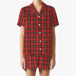 ScotsTee Shop Scottish Stuart of Bute SC Women's Short Sleeve Short Set Tartan Pyjama Set