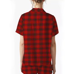 ScotsTee Shop Scottish Matheson Modern Women's Short Sleeve Short Set Tartan Pyjama Set