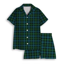 ScotsTee Shop Scottish McEwen Ancient Women's Short Sleeve Short Set Tartan Pyjama Set