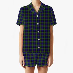 ScotsTee Shop Scottish Newman SC Women's Short Sleeve Short Set Tartan Pyjama Set
