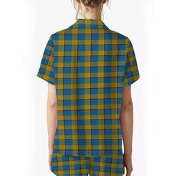ScotsTee Shop Scottish Oliver Dress Pink Women's Short Sleeve Short Set Tartan Pyjama Set