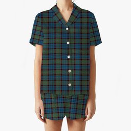 ScotsTee Shop Scottish MacNeacail Hunting Women's Short Sleeve Short Set Tartan Pyjama Set