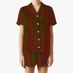 ScotsTee Shop Scottish Skene SC Women's Short Sleeve Short Set Tartan Pyjama Set