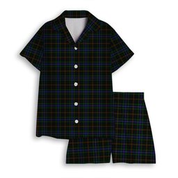 ScotsTee Shop Scottish MacKean Hunting Women's Short Sleeve Short Set Tartan Pyjama Set