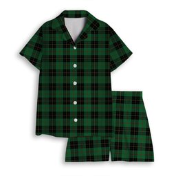 ScotsTee Shop Scottish MacArthur-Fox Hunting Ancient Women's Short Sleeve Short Set Tartan Pyjama Set