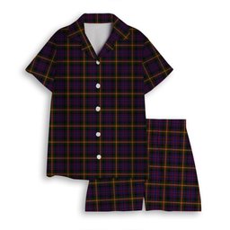ScotsTee Shop Scottish MacSporran Women's Short Sleeve Short Set Tartan Pyjama Set