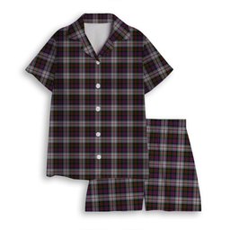 ScotsTee Shop Scottish MacDonald Dress 2 Women's Short Sleeve Short Set Tartan Pyjama Set