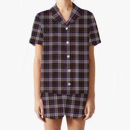 ScotsTee Shop Scottish MacDonald Dress 2 Women's Short Sleeve Short Set Tartan Pyjama Set