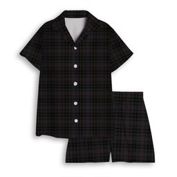 ScotsTee Shop Scottish MacInnes Homecoming Women's Short Sleeve Short Set Tartan Pyjama Set