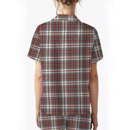 ScotsTee Shop Scottish MacBain Dress Modern Women's Short Sleeve Short Set Tartan Pyjama Set