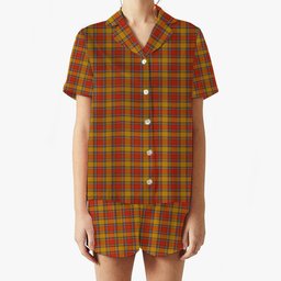 ScotsTee Shop Scottish Scrymgeour Ancient Women's Short Sleeve Short Set Tartan Pyjama Set