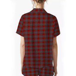 ScotsTee Shop Scottish McFarland Red Women's Short Sleeve Short Set Tartan Pyjama Set