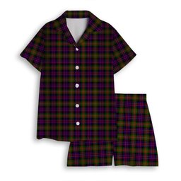 ScotsTee Shop Scottish MacDonnell of Glengarry Modern Women's Short Sleeve Short Set Tartan Pyjama Set