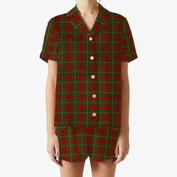 ScotsTee Shop Scottish MacGregor 1800 Clan Women's Short Sleeve Short Set Tartan Pyjama Set