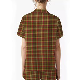 ScotsTee Shop Scottish MacMillan Old Weathered Women's Short Sleeve Short Set Tartan Pyjama Set