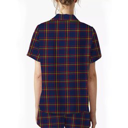 ScotsTee Shop Scottish McLaine of Lochbuie Hunting Modern Women's Short Sleeve Short Set Tartan Pyjama Set