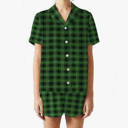 ScotsTee Shop Scottish MacIver Hunting Ancient Women's Short Sleeve Short Set Tartan Pyjama Set