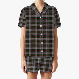 ScotsTee Shop Scottish McDuff Dress Women's Short Sleeve Short Set Tartan Pyjama Set