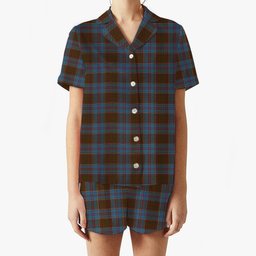 ScotsTee Shop Scottish McGregor Hastie Women's Short Sleeve Short Set Tartan Pyjama Set