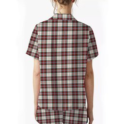 ScotsTee Shop Scottish McLean Dress Modern Women's Short Sleeve Short Set Tartan Pyjama Set