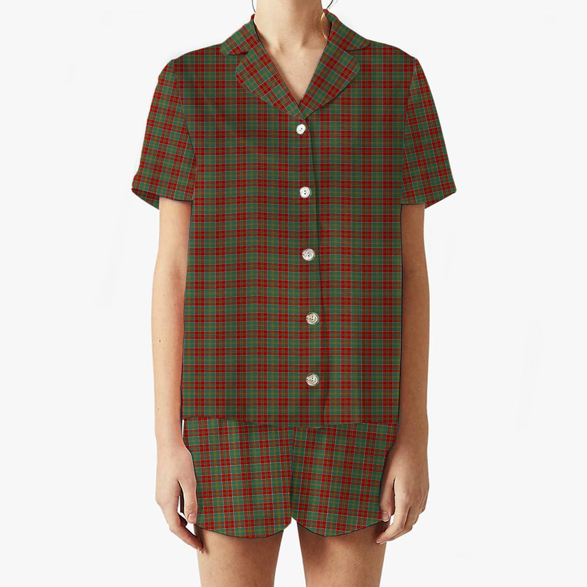 ScotsTee Shop Scottish McDonald of Kingsburgh Women's Short Sleeve Short Set Tartan Pyjama Set
