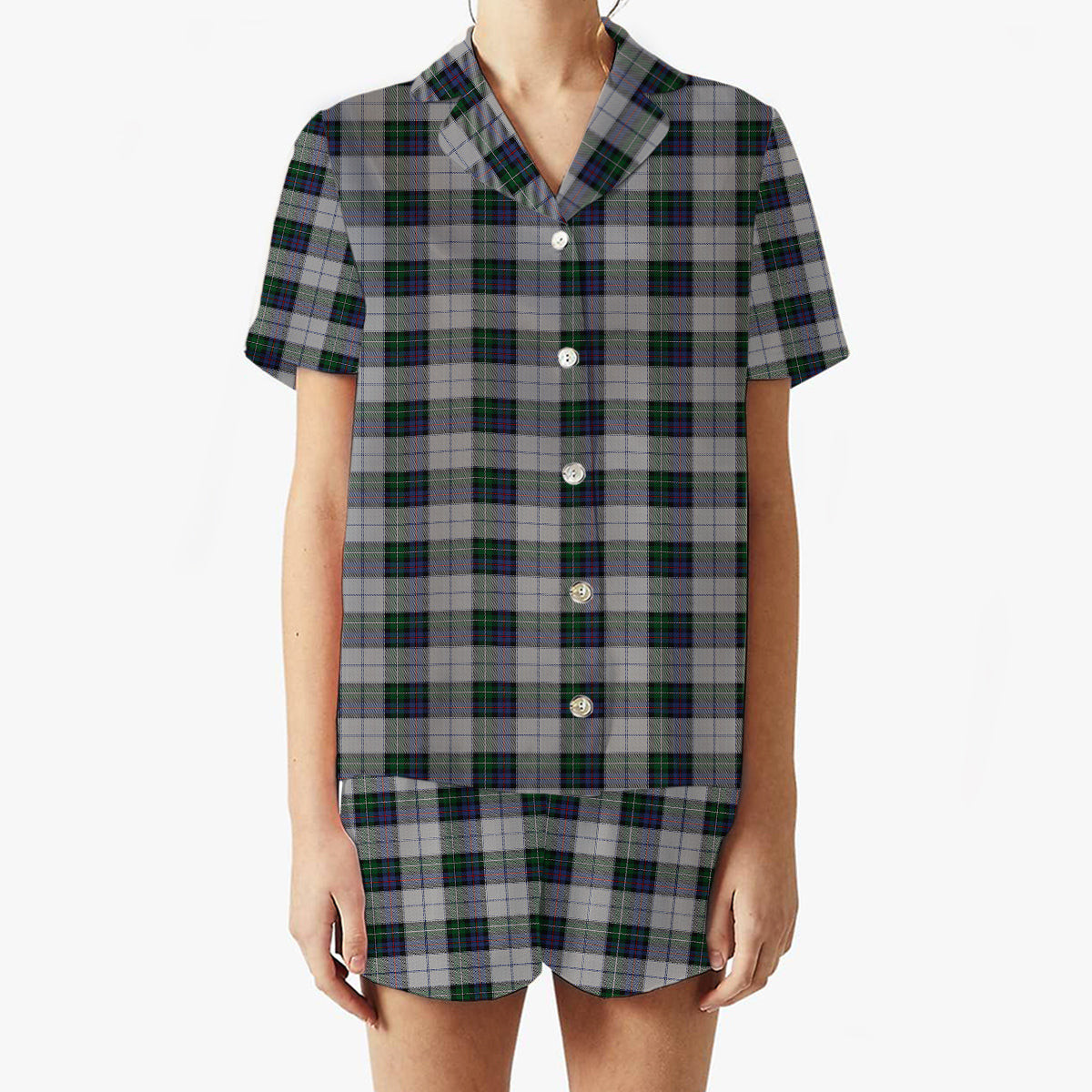 ScotsTee Shop Scottish MacKenzie Dress 3 Women's Short Sleeve Short Set Tartan Pyjama Set