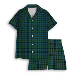 ScotsTee Shop Scottish Hope Vere Ancient Clan Women's Short Sleeve Short Set Tartan Pyjama Set