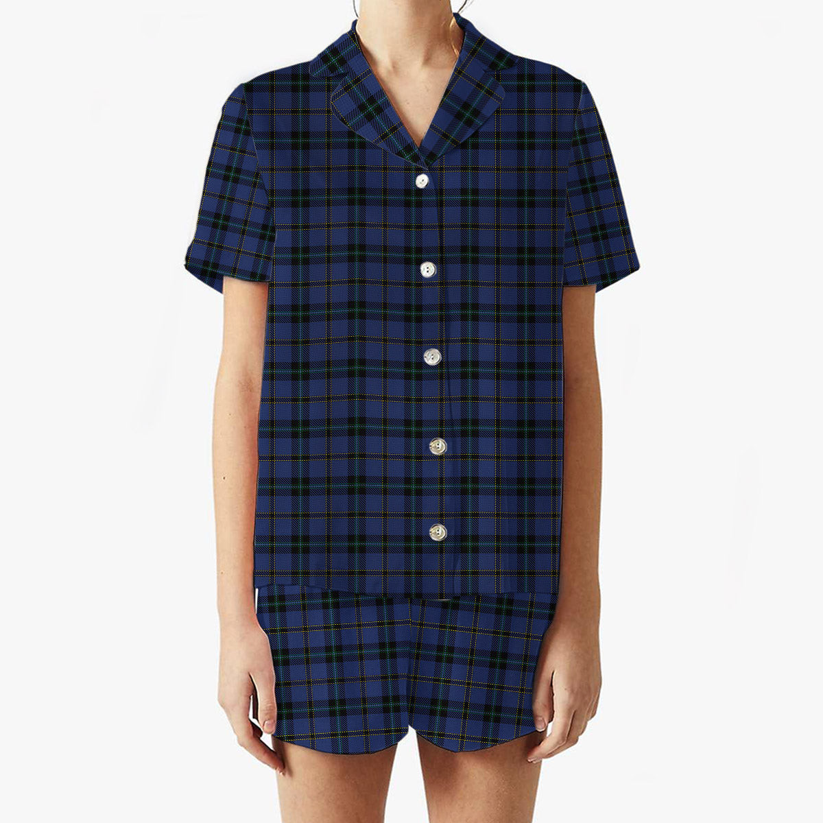 ScotsTee Shop Scottish Hope Weir Women's Short Sleeve Short Set Tartan Pyjama Set