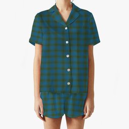 ScotsTee Shop Scottish Oliver Hunting Women's Short Sleeve Short Set Tartan Pyjama Set