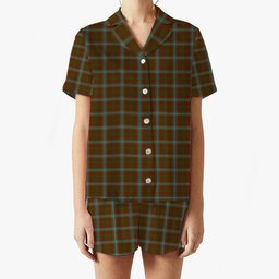 ScotsTee Shop Scottish Seton Hunting Women's Short Sleeve Short Set Tartan Pyjama Set