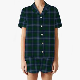 ScotsTee Shop Scottish Jones of Wales Women's Short Sleeve Short Set Tartan Pyjama Set