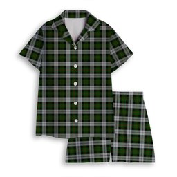 ScotsTee Shop Scottish Gunn Mrs Jane of Kirkhill House Wick Women's Short Sleeve Short Set Tartan Pyjama Set