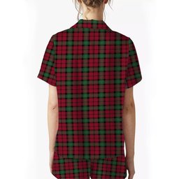 ScotsTee Shop Scottish Kerr Modern Clan Women's Short Sleeve Short Set Tartan Pyjama Set
