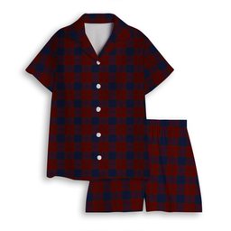 ScotsTee Shop Scottish Lawlis Women's Short Sleeve Short Set Tartan Pyjama Set