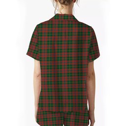 ScotsTee Shop Scottish Hutcheson Women's Short Sleeve Short Set Tartan Pyjama Set