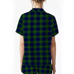 ScotsTee Shop Scottish Johnston of Caskieben Modern Women's Short Sleeve Short Set Tartan Pyjama Set