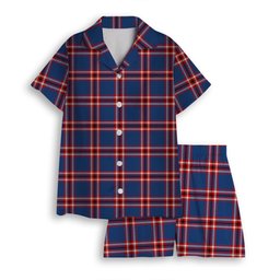 ScotsTee Shop Scottish Laing of Archiestown Modern Women's Short Sleeve Short Set Tartan Pyjama Set