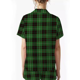 ScotsTee Shop Scottish MacAuley of Lewis Ancient Women's Short Sleeve Short Set Tartan Pyjama Set