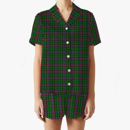 ScotsTee Shop Scottish McGeachie Women's Short Sleeve Short Set Tartan Pyjama Set