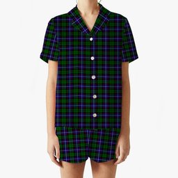 ScotsTee Shop Scottish Russell Modern Women's Short Sleeve Short Set Tartan Pyjama Set