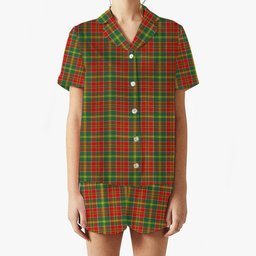 ScotsTee Shop Scottish McDonald of Kingsburgh Modern Women's Short Sleeve Short Set Tartan Pyjama Set